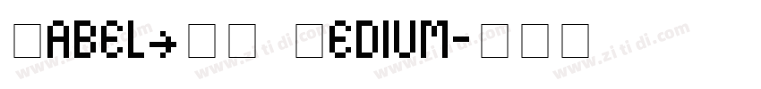 KabelCTT Medium字体转换